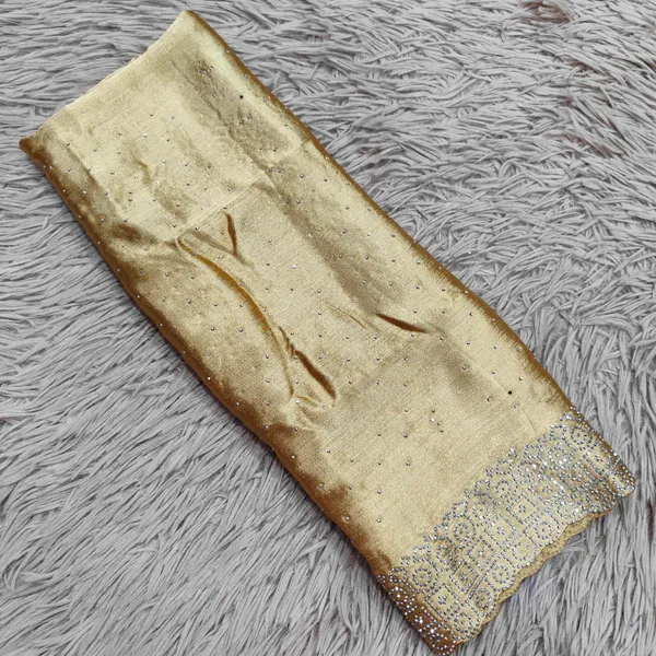 Satin Fabric Heavy Stone Work Hijabs | HJ10